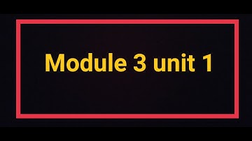 Module 3 unit 1 complete Qaed activity