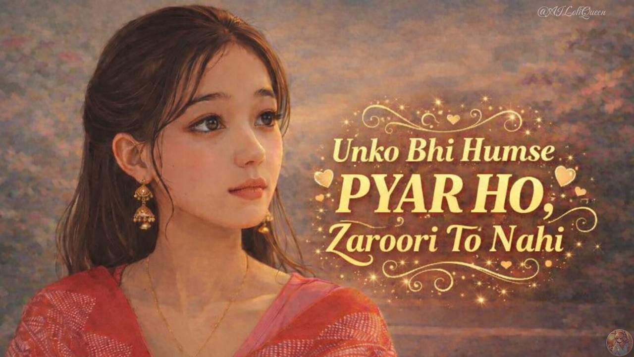 Unko Bhi Humse Pyar Ho, Zaroori To Nahi | AI Lofi Queen