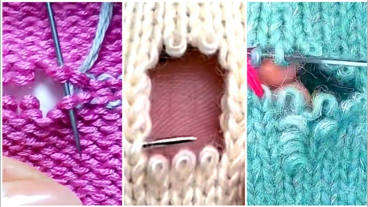 3 Great Ways to Repair Holes in Knitted Sweaters Without Leaving any ...