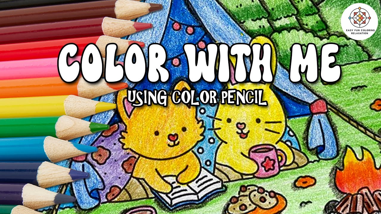 Color With Me (Color Pencil) Relaxing pencil sounds #relaxing #coloring ...