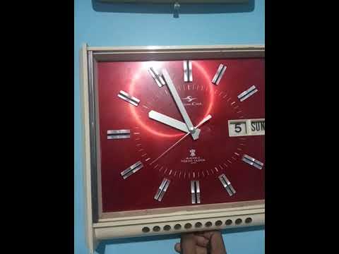 Japanese Vintage Wall Clock SILICON CLOCK Hour Strike