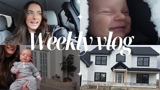WEEKLY VLOG: one month of Finn, OB appt, and visiting our new build