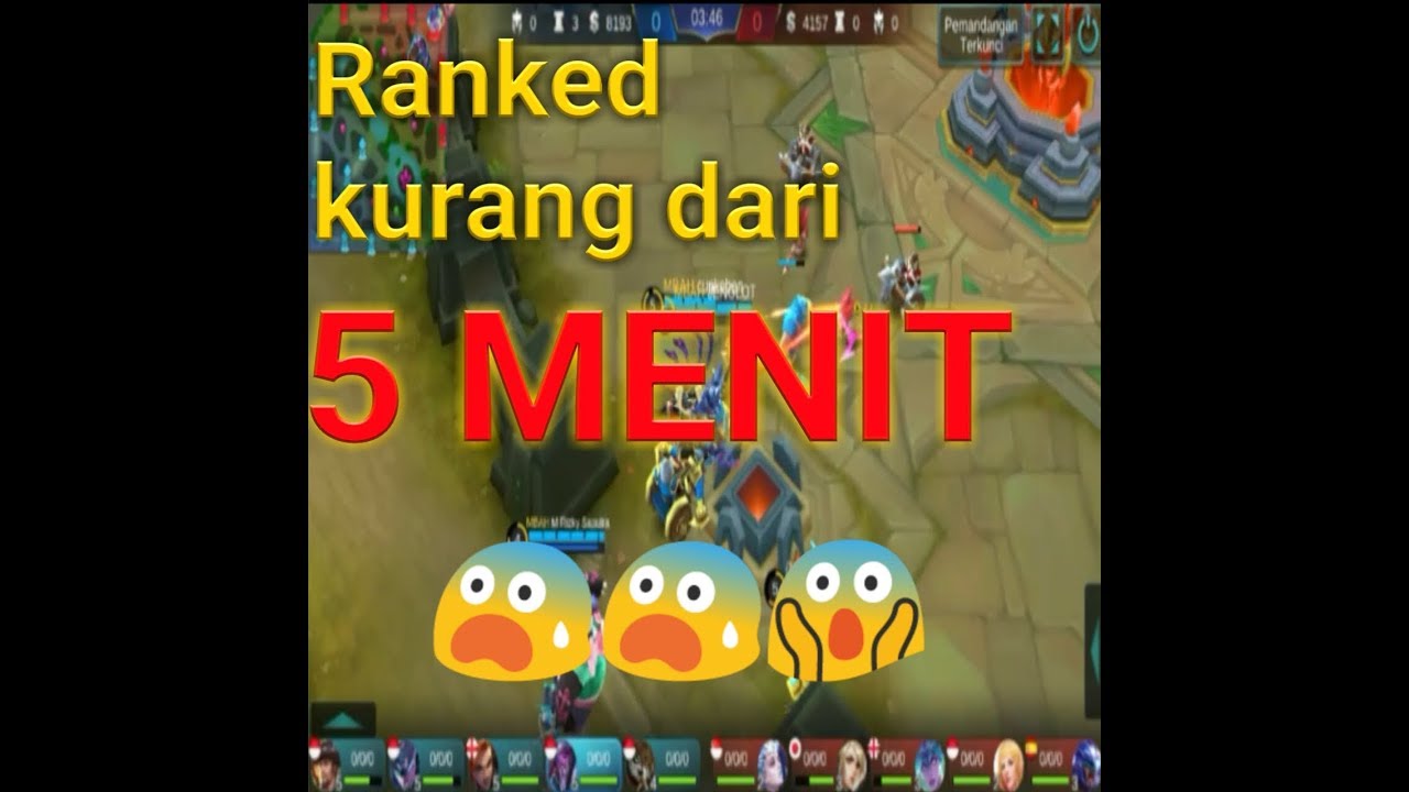 Tips Cara Menang Ranked Mobile Legend Kurang Dari 5 MENIT YouTube