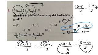 9.Sınıf Matematik 1.Dereceden Bir Bilinmeyenli Denklemler |Soru Çözümü |Bölüm 2