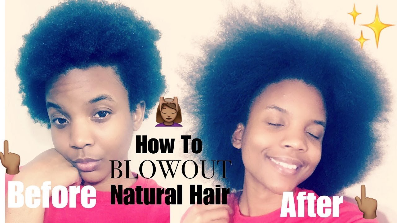 HOW TO Blowout 4c Natural Hair 😊 YouTube
