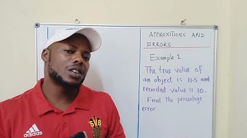 Percentage error