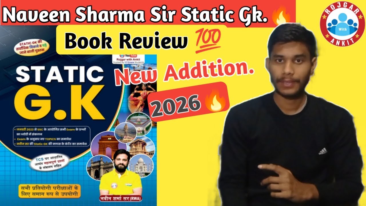 Naveen Sharma Sir Book Review of Static Gk. Best Book Of Static Gk. 