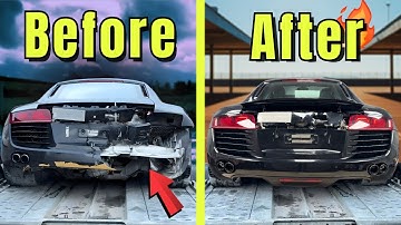 DUIZENDEN gered door het op mijn manier te doen! | Gecrashte Audi R8 herbouwd