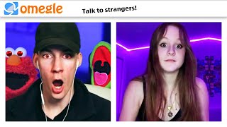 HACKING into OMEGLE CALLS with KERMIT THE FROG and ELMO!
