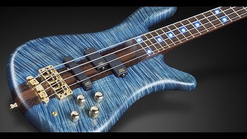 Warwick Custom Shop Masterbuilt - Streamer Stage I - AAA Flamed Maple- Bleached Ocean Blue #16-3212