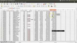 Libreoffice Calc Sum Function