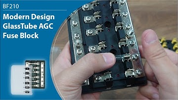 Modern Design GlassTube AGC Fuse Block - BF210
