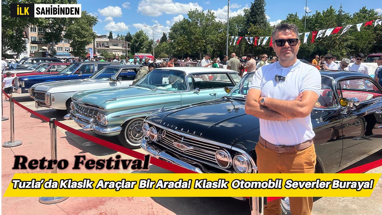 Tuzla Nostaljiye Büründü! Klasik Araç Etkinliği Yoğun İlgi Gördü.