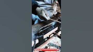 Great Innovative Way to Trim Bamboo Strips Smoothly with Manual Precision Cutting Tools Innovation