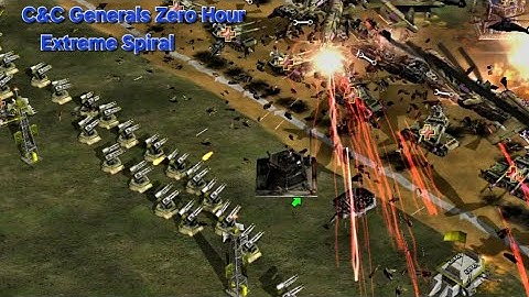 C&C Generals Zero Hour 4 Player AOD Extreme Spiral Map