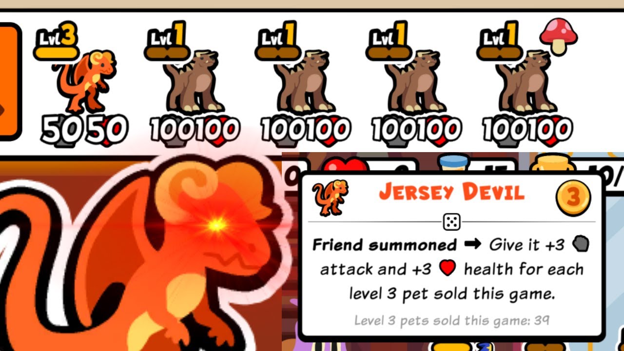 Turn 15 +100/+100 Jevil [Super Auto Pets]