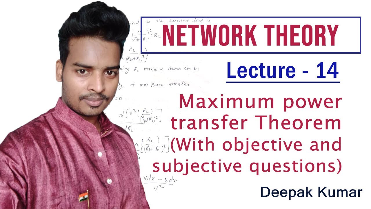 Maximum power transfer theorem | Hindi language |lec14 - YouTube