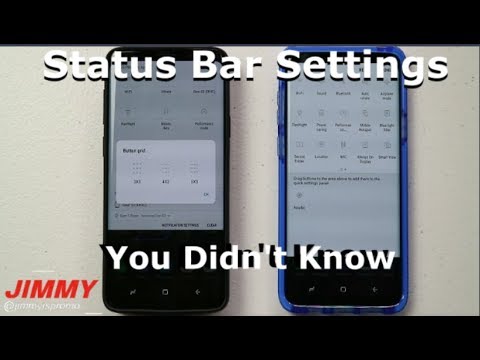 Galaxy S9/S9+ CUSTOMIZE |  Status Bar Settings