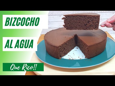 BIZCOCHO DE CHOCOLATE FÁCIL | Bizcocho Básico al Agua | Que Rico!!