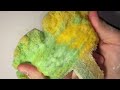 ASMR 🌽 Dry massage sponge ripping with cornstarch + fast agressive scratching ( scour picking ) 4/?