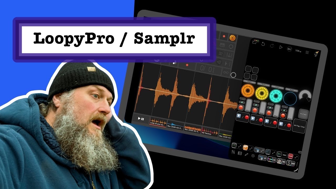 Loopy Pro Loopback test with Samplr | Topping Professional E2x2
