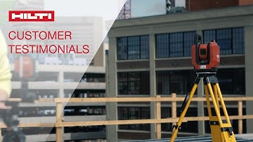 TESTIMONIALS from customers who use the Hilti PLT 300 for job site layout