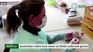 Australian cities lock down as Delta outbreak grows