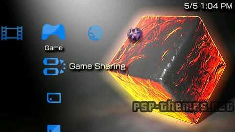 PSP Theme nice blue fire PSP-Themes.NET