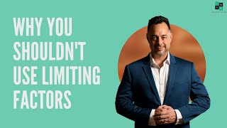 Information Why You Shouldn't Use Limiting Factors with Tony Whatley News