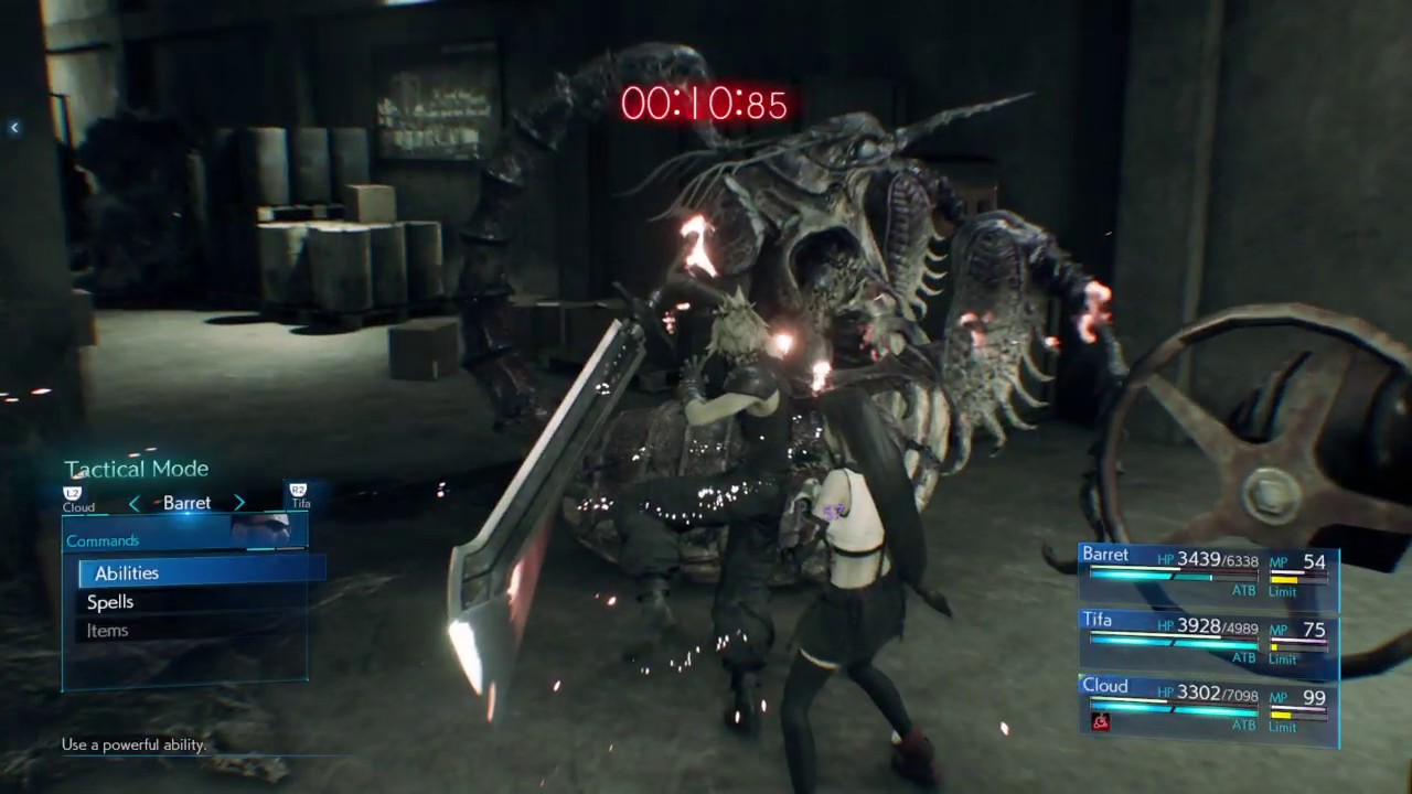 FINAL FANTASY VII REMAKE - Defeating a Queen Grashtrike in Under a Minute (Hard Mode)