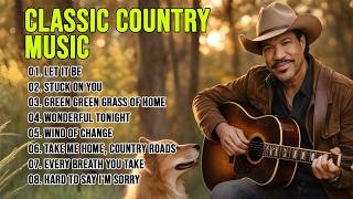Classic Country Music Timeless 60s, 70s, 80s - Let It Be, Stuck On You, Green Green Grass of Home