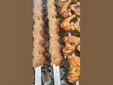 Люля-кебаб, куриные крылышки, антрекот, баранина - YouTube