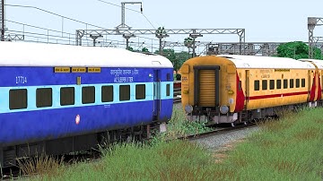 ICF BLUE AC COUPLING ICF UTKRISHT AC COACH | BUMPY RAILROAD | RAILWORK SIMULATOR | NTG GAMING