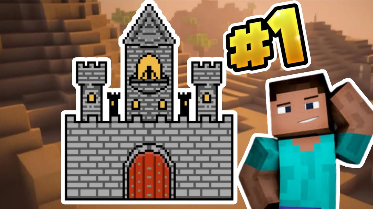 Building a minecraft castle episode 1: bedroom - YouTube