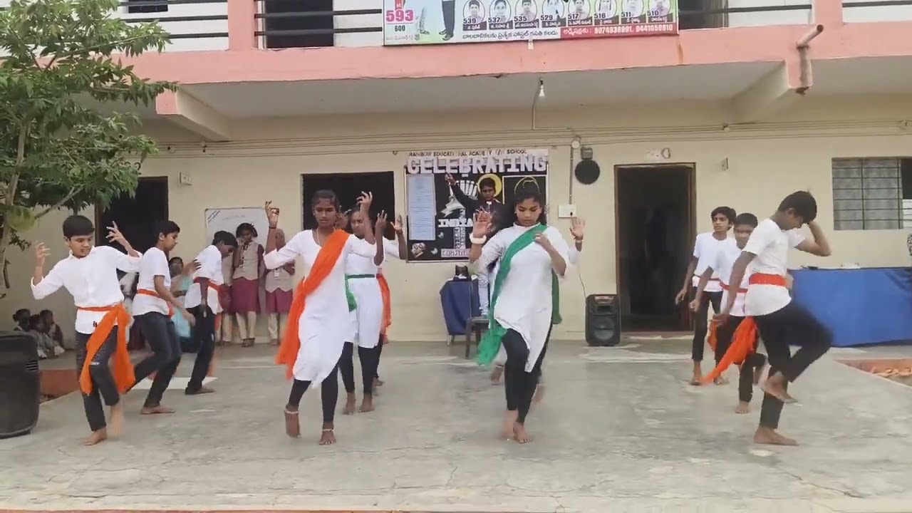 Constitution day celebration through the form of dance by 8th Standard