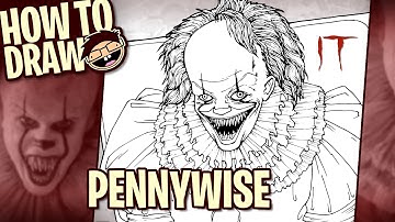 How to Draw PENNYWISE (IT [2017])| Narrated Easy Step-by-Step Tutorial