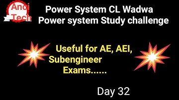 Power System CL wadhwa Study challenge Day 32 Useful for KSEB Subengineer, AEI, AE, Overseer exams✌✌