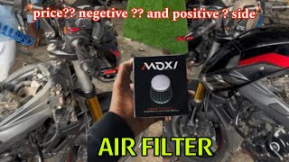 Ns200 modified and air filter | ns200 Air filler sound 🥵🔥💗#ns200 #ns160 #ns125 #bikemodified