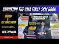 Unboxing the cma final scm book the best costing books for cma final exam