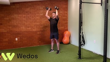 Agachamento com Desenvolvimento - Halteres | WEDOS