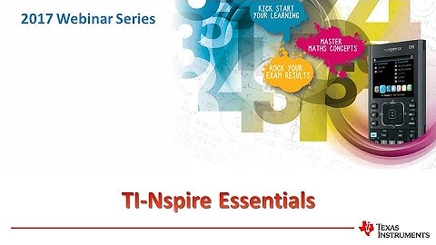 TI-Nspire Essentials - Activities for the TI-Nspire CX Calculator