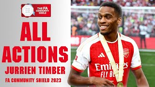 Jurriën Timber All Actions v Manchester City | FA Community Shield 2023