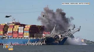 Baltimore Crews Detonate Controlled Explosion to Remove Collapsed Bridge from Ship | News9