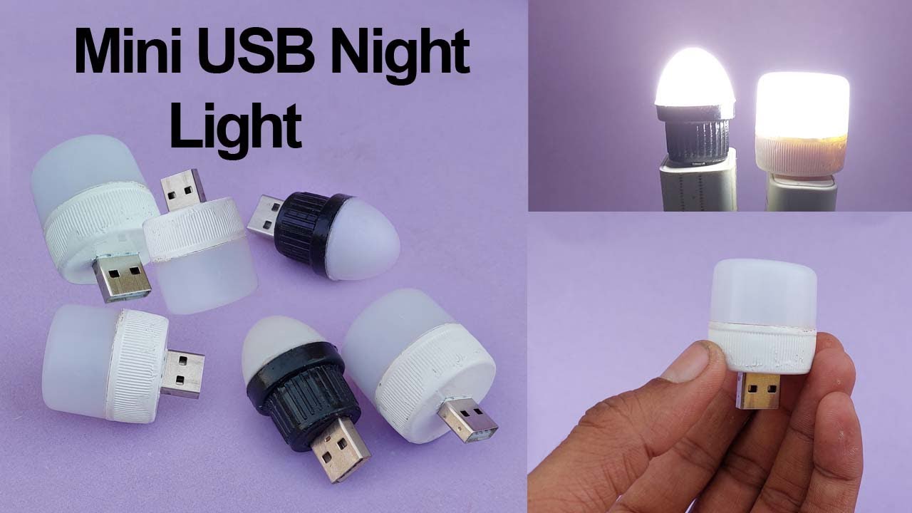 How to make a USB Led Light , DIY Mini LED Night Lamp 