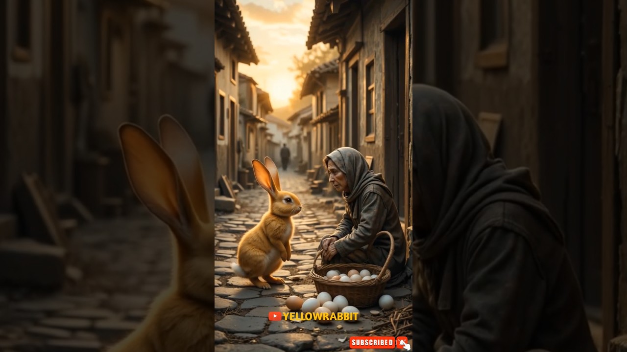 🐰 Rabbit Helps Sad old Egg seller 🧓 | Heartwarming story 💛