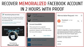 How To Recover Memorialize Facebook Account | Recover Remembering Facebook Account |