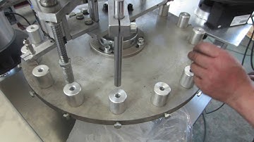 MIC-semi-auto 1.8g bottle glue filling and capping machine upload bottle manually