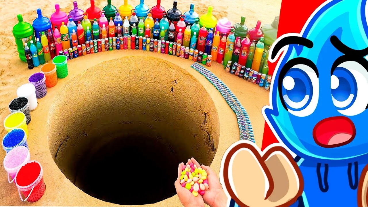 9,895,346 Sodas vs GIGANTIC Mentos Explosion!