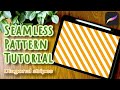 How to Make Seamless Diagonal Stripes in Procreate | Beginner Tutorial