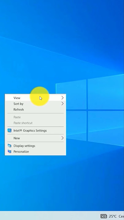 Cara Mengatasi Icon Desktop yang Hilang di Windows 10 #shorts